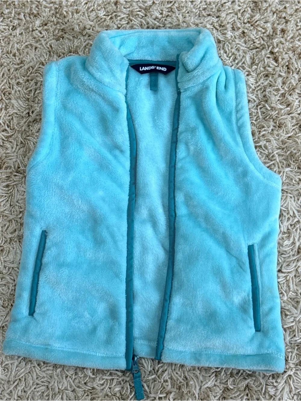 Lands’ End Fleece Vest – Size 5‑6 – Like New